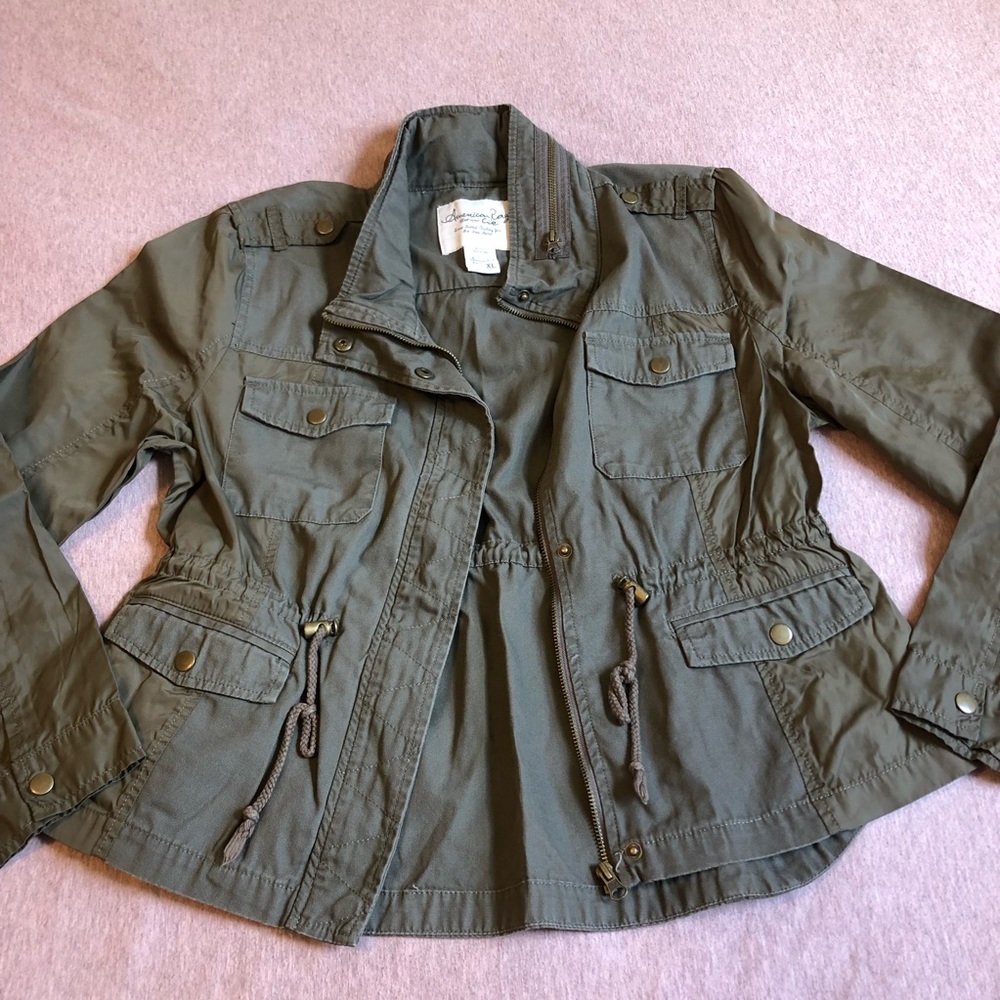 AMERICAN RAG - JUNIORS JACKET - ARMY GREEN - XL